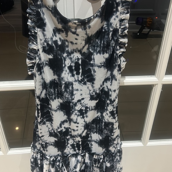 🖤Tye Dye summer dress with ruffles and front zip - Picture 8 of 11
